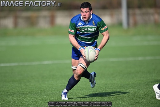 2022-03-20 Amatori Union Rugby Milano-Rugby CUS Milano Serie B 3074